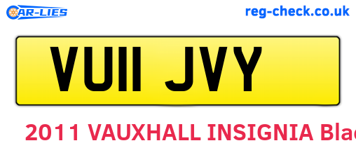 VU11JVY are the vehicle registration plates.