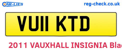 VU11KTD are the vehicle registration plates.