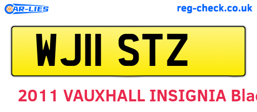 WJ11STZ are the vehicle registration plates.