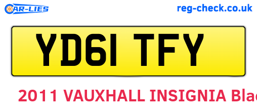 YD61TFY are the vehicle registration plates.