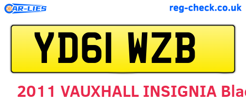 YD61WZB are the vehicle registration plates.