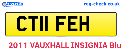 CT11FEH are the vehicle registration plates.