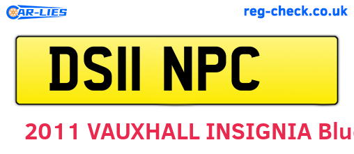 DS11NPC are the vehicle registration plates.