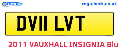 DV11LVT are the vehicle registration plates.