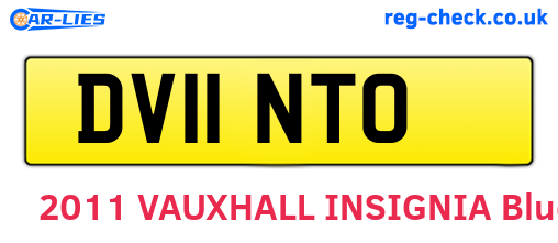 DV11NTO are the vehicle registration plates.
