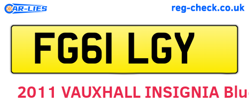 FG61LGY are the vehicle registration plates.