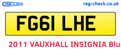 FG61LHE are the vehicle registration plates.