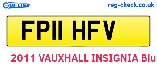 FP11HFV are the vehicle registration plates.