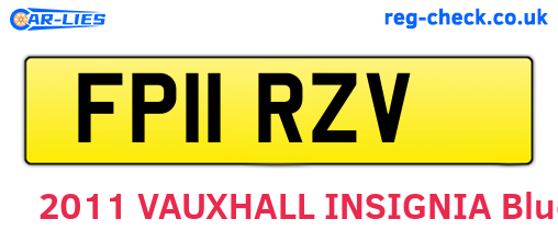 FP11RZV are the vehicle registration plates.