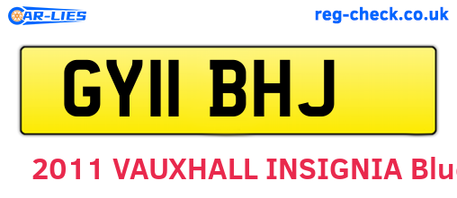 GY11BHJ are the vehicle registration plates.