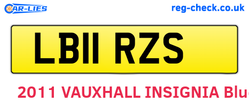 LB11RZS are the vehicle registration plates.
