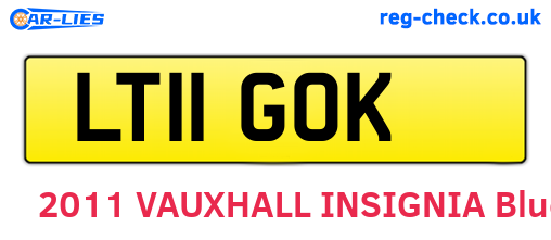 LT11GOK are the vehicle registration plates.