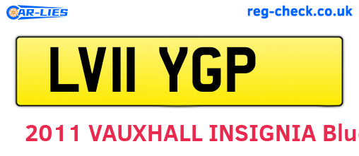 LV11YGP are the vehicle registration plates.