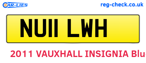 NU11LWH are the vehicle registration plates.