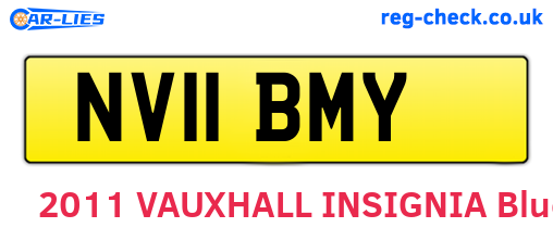 NV11BMY are the vehicle registration plates.
