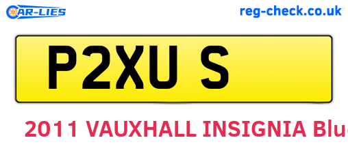 P2XUS are the vehicle registration plates.