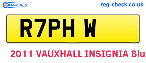R7PHW are the vehicle registration plates.