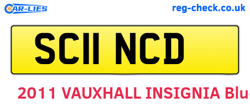 SC11NCD are the vehicle registration plates.