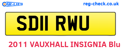 SD11RWU are the vehicle registration plates.