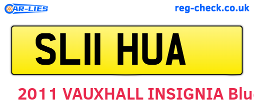 SL11HUA are the vehicle registration plates.