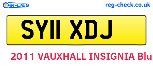 SY11XDJ are the vehicle registration plates.
