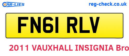 FN61RLV are the vehicle registration plates.