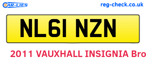 NL61NZN are the vehicle registration plates.