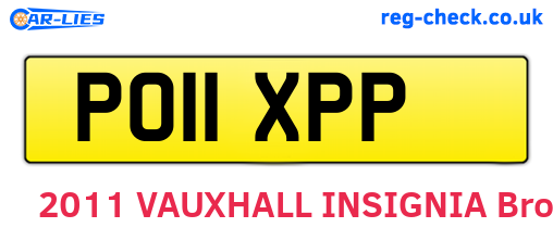 PO11XPP are the vehicle registration plates.