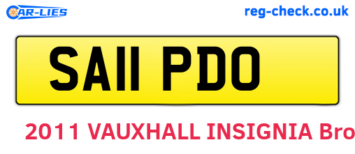 SA11PDO are the vehicle registration plates.