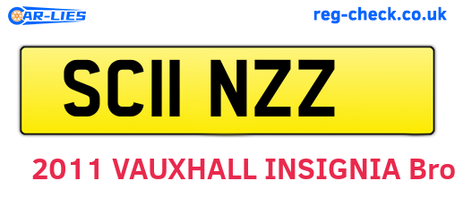 SC11NZZ are the vehicle registration plates.