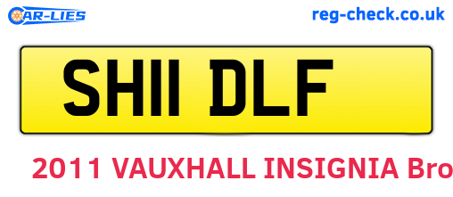 SH11DLF are the vehicle registration plates.