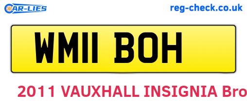 WM11BOH are the vehicle registration plates.