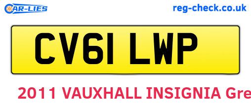 CV61LWP are the vehicle registration plates.