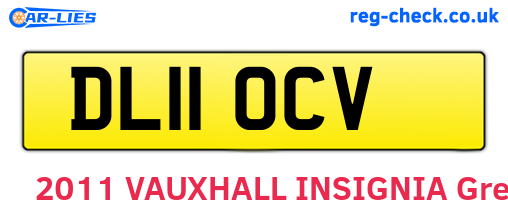 DL11OCV are the vehicle registration plates.