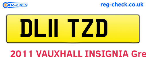 DL11TZD are the vehicle registration plates.