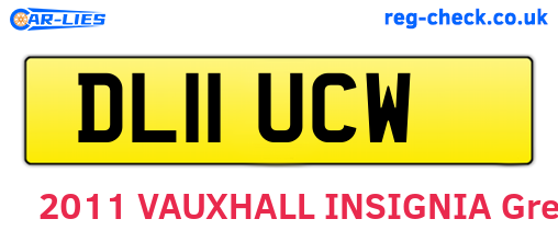 DL11UCW are the vehicle registration plates.