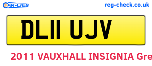 DL11UJV are the vehicle registration plates.