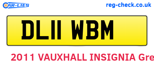 DL11WBM are the vehicle registration plates.