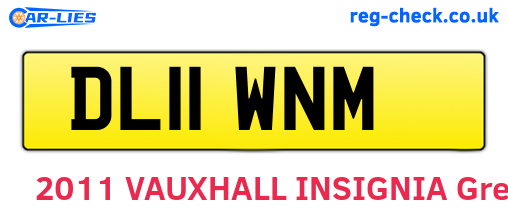 DL11WNM are the vehicle registration plates.