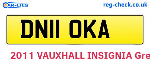 DN11OKA are the vehicle registration plates.