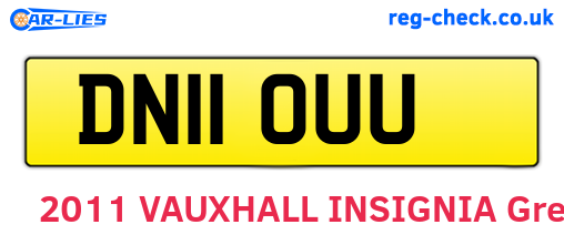 DN11OUU are the vehicle registration plates.