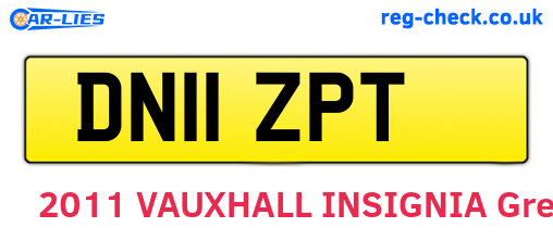 DN11ZPT are the vehicle registration plates.