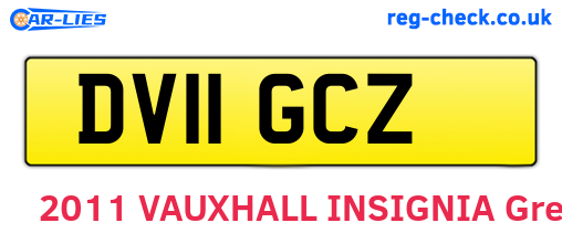 DV11GCZ are the vehicle registration plates.