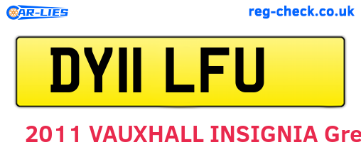 DY11LFU are the vehicle registration plates.