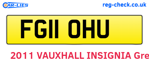 FG11OHU are the vehicle registration plates.