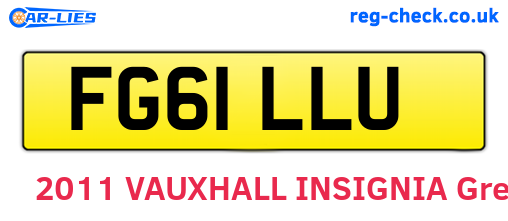 FG61LLU are the vehicle registration plates.