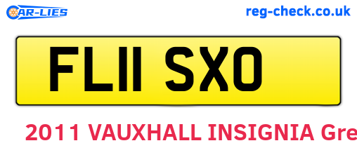 FL11SXO are the vehicle registration plates.