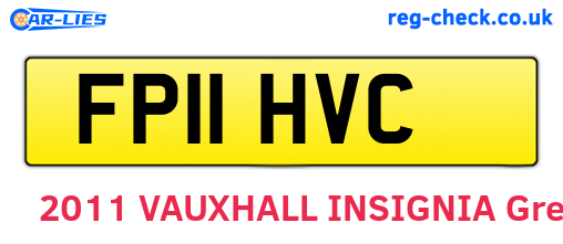 FP11HVC are the vehicle registration plates.
