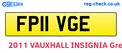 FP11VGE are the vehicle registration plates.