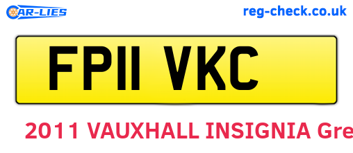 FP11VKC are the vehicle registration plates.